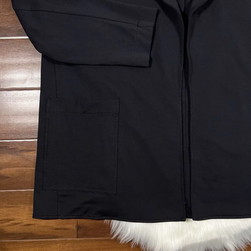 Athleta Women's‎ Plus Size 20 Black Open Front Eastbound Blazer Jacket
